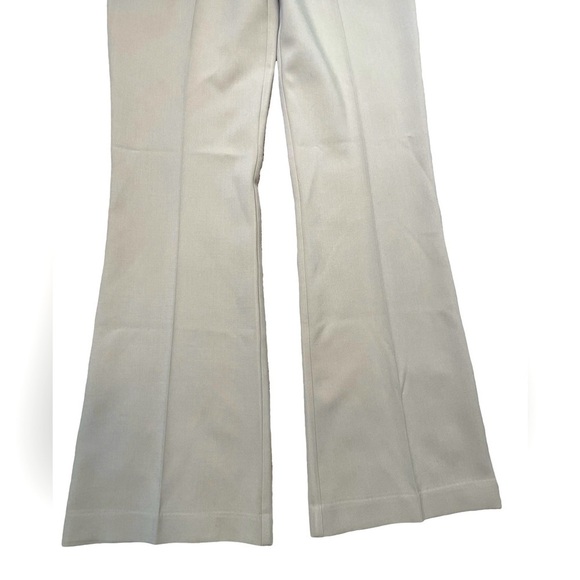 ALICE + OLIVIA Tan Tailored Wide Leg Trouser Pants Womens Sz 8 Long Inseam 33” - Picture 2 of 13